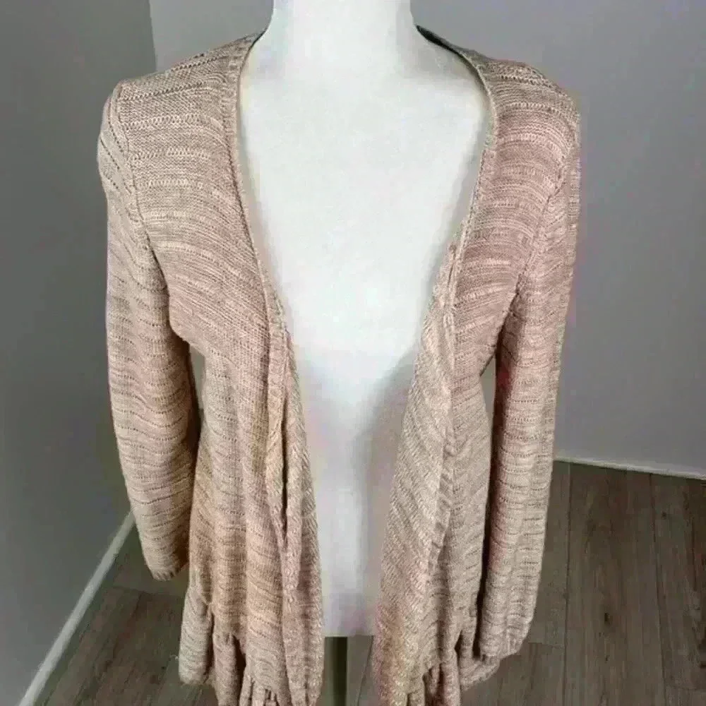 Hannah Light Pink Knit Cardigan Size Large